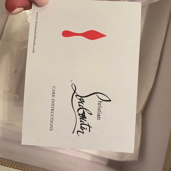 White multi color spike Christian Louboutins, gently worn. Size 36 - Picture 9 of 9